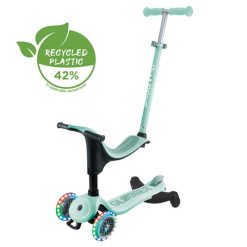 Тротинетка GLOBBER GO UP SPORTY LIGHTS 360° 4 в 1 в цвят мента