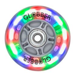 Резервно задно колело, 80 mm за тротинетки GLOBBER - светещо